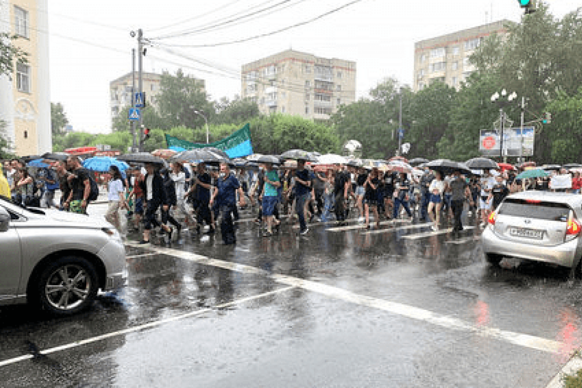 митинг в Хабаровске