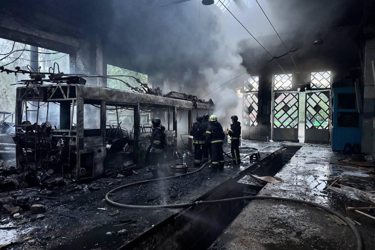 Последствия удара БПЛА по Харькову