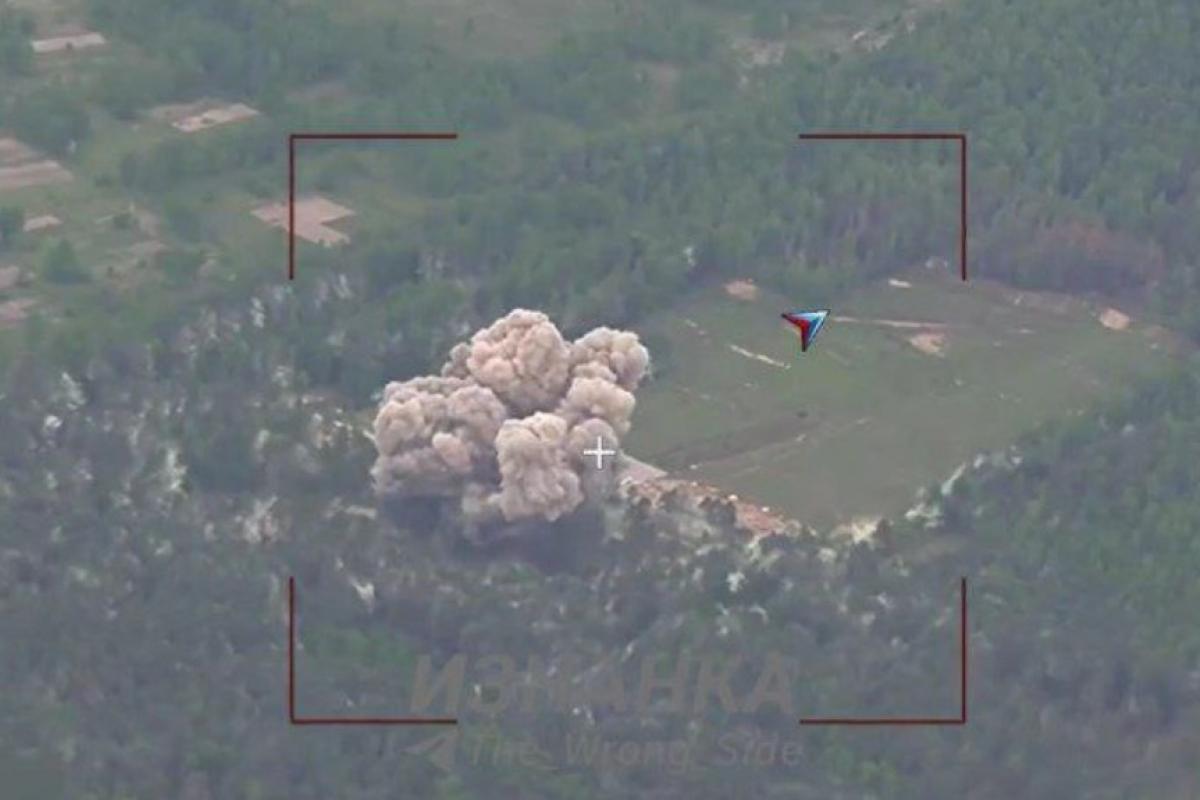 Ракетный удар по военному полигону в Сумской области / Скриншот с видео