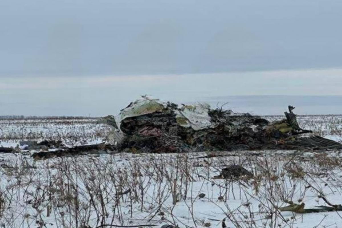 24 января в Белгородской области РФ разбился военный самолет Ил-76