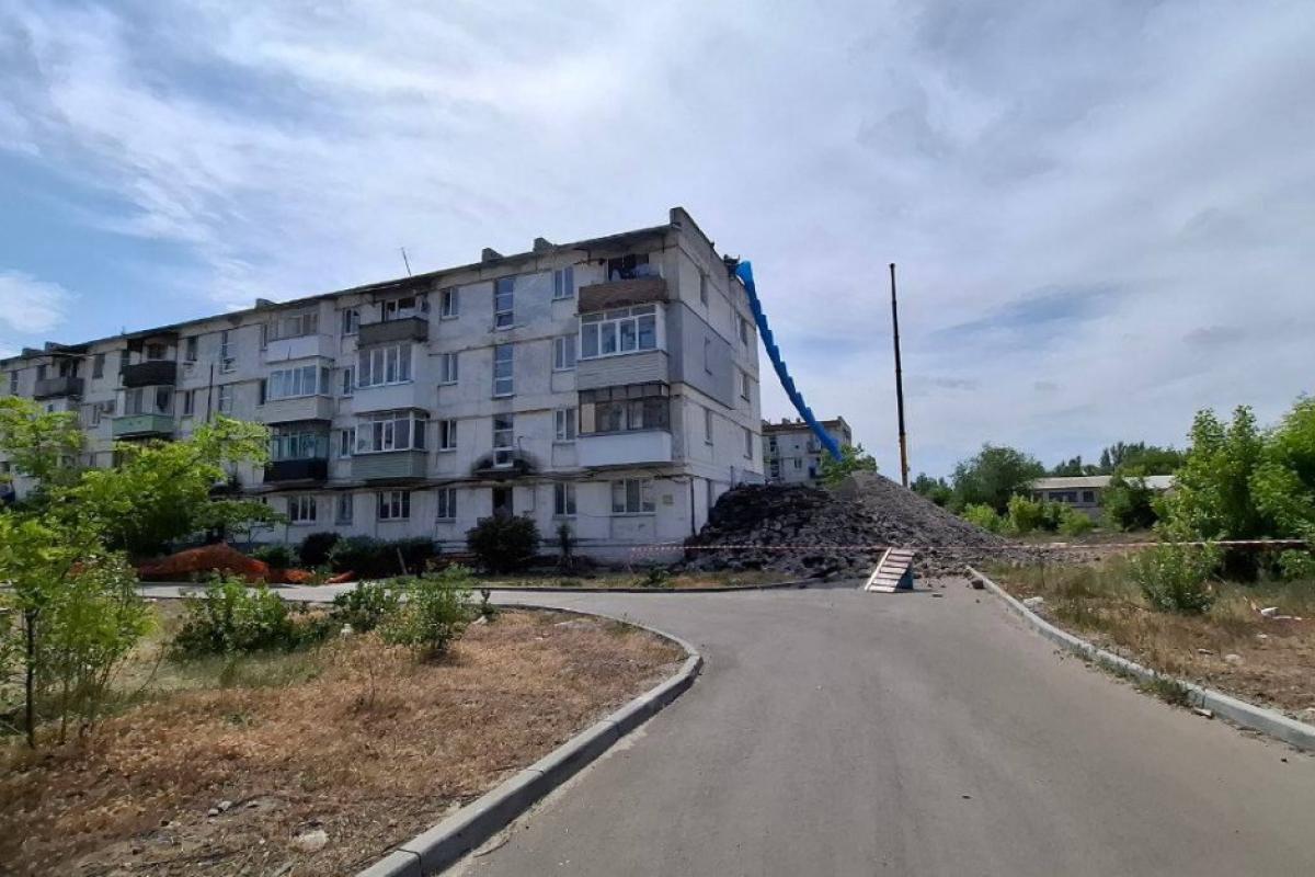 "ремонт" крыш в оккупированном Рубежном