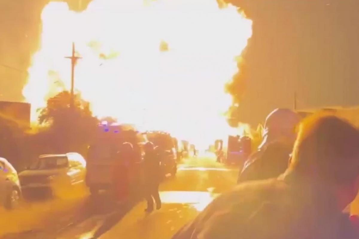 Взрывы на газовой заправочной станции в Румынии