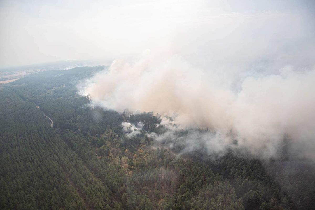 Масштабные пожары на Луганщине