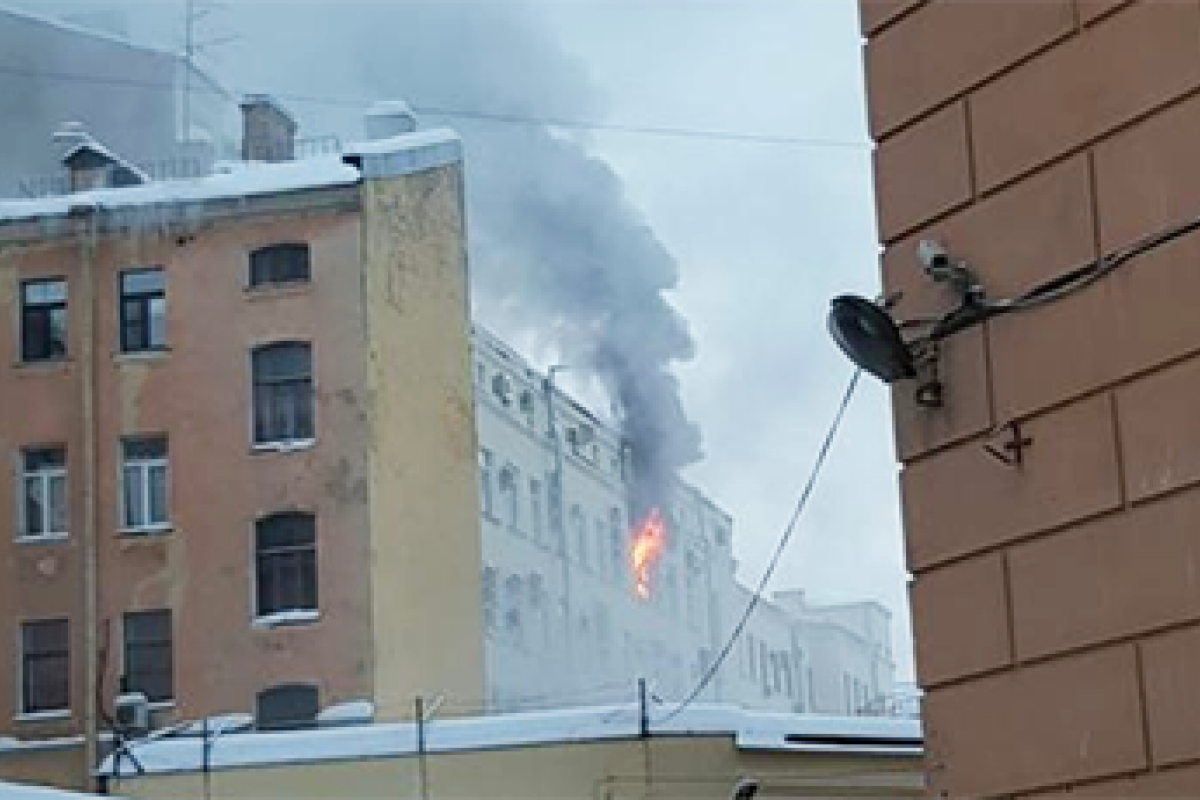 Пожар в Санкт-Петербурге