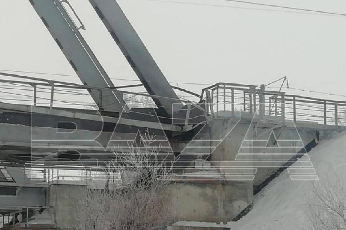 В Самарской области РФ произошел взрыв на железнодорожном мосту