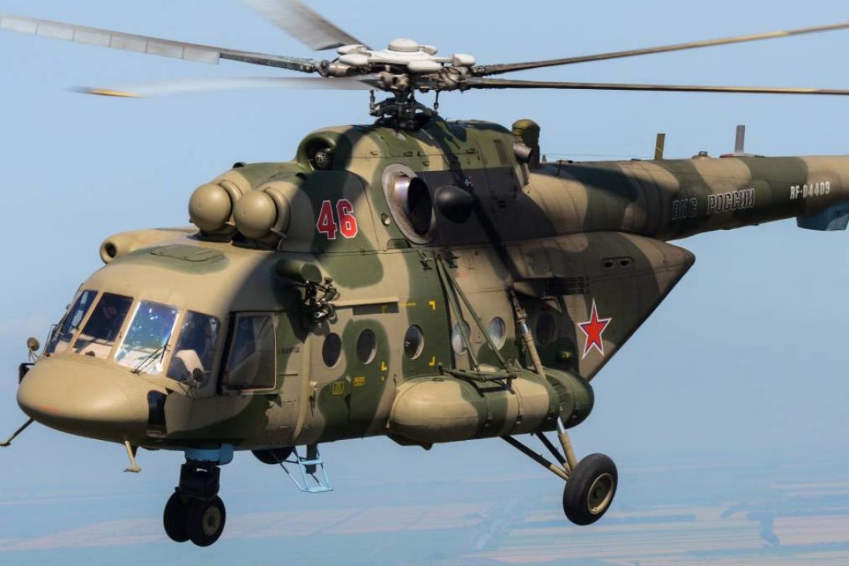 В Белгородской области упал российский вертолет Ми-8