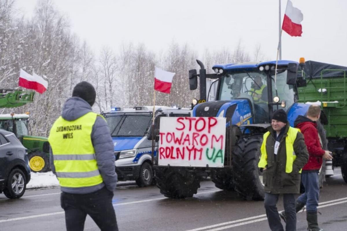 Польские фермеры начали акции протеста на границе с Украиной / Фото: radio.lublin.pl