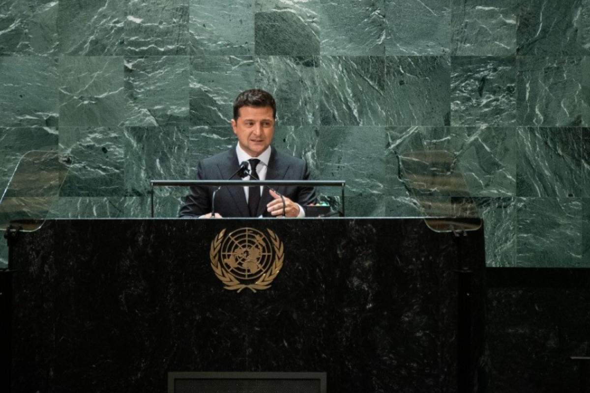 Зеленский выступил на Генассамблее ООН