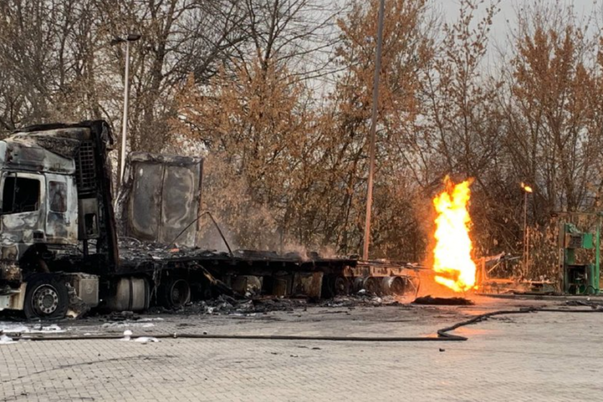 Взрыв на АЗС на Харьковщине