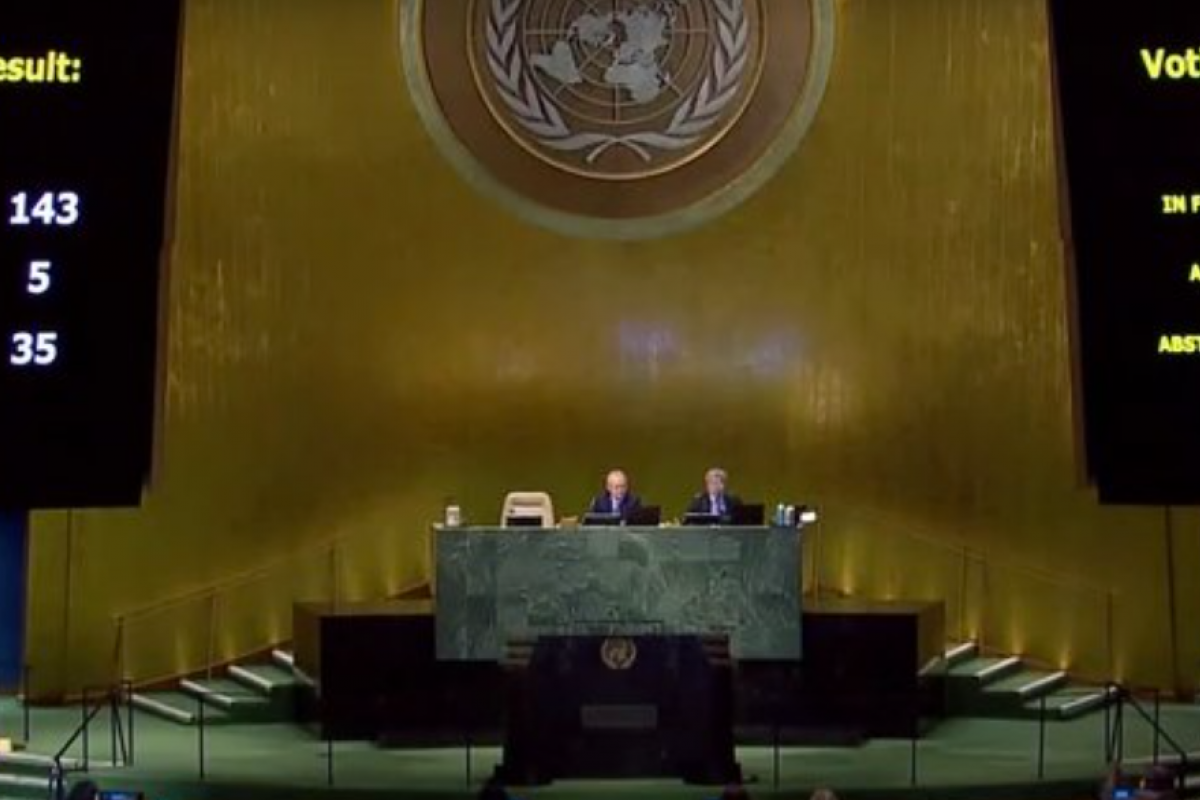 Генассамблея ООН приняла резолюцию о территориальной целостности Украины
