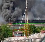 В оккупированном Мелитополе пожар на заводе "Гидромаш"