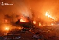 Последствия ночной атаки "шахедов" на Харьков