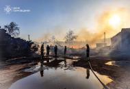 ликвидация пожара на территории Песчанского лесничества на Харьковщине