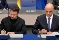 Президент Украины Владимир Зеленский и генеральный секретарь Совета Европы Ален Берсе