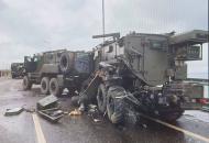 На Крымском мосту в ДТП попала колонна военной техники