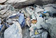 Обвал на горной дороге в Пакистане: камни раздавили автобус с людьми