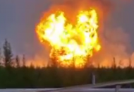 В России масштабный пожар на крупнейшем месторождении "Газпрома"