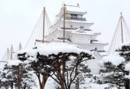 Японию накрыл сильный снегопад