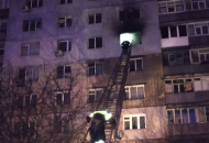 В Харькове ночью горела квартира в жилой многоэтажке