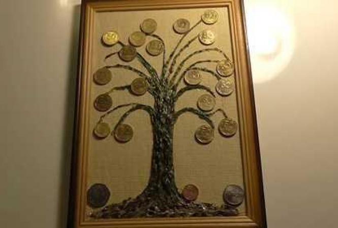 Картинка денежное дерево с монетами