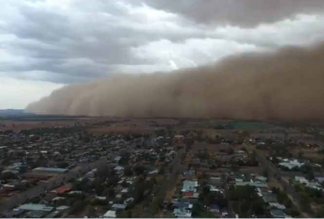 пылевая буря австралия