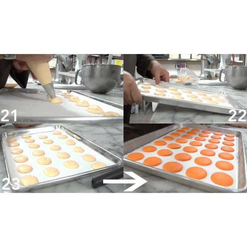 Французские макаронс с шоколадно-тыквенной начинкой