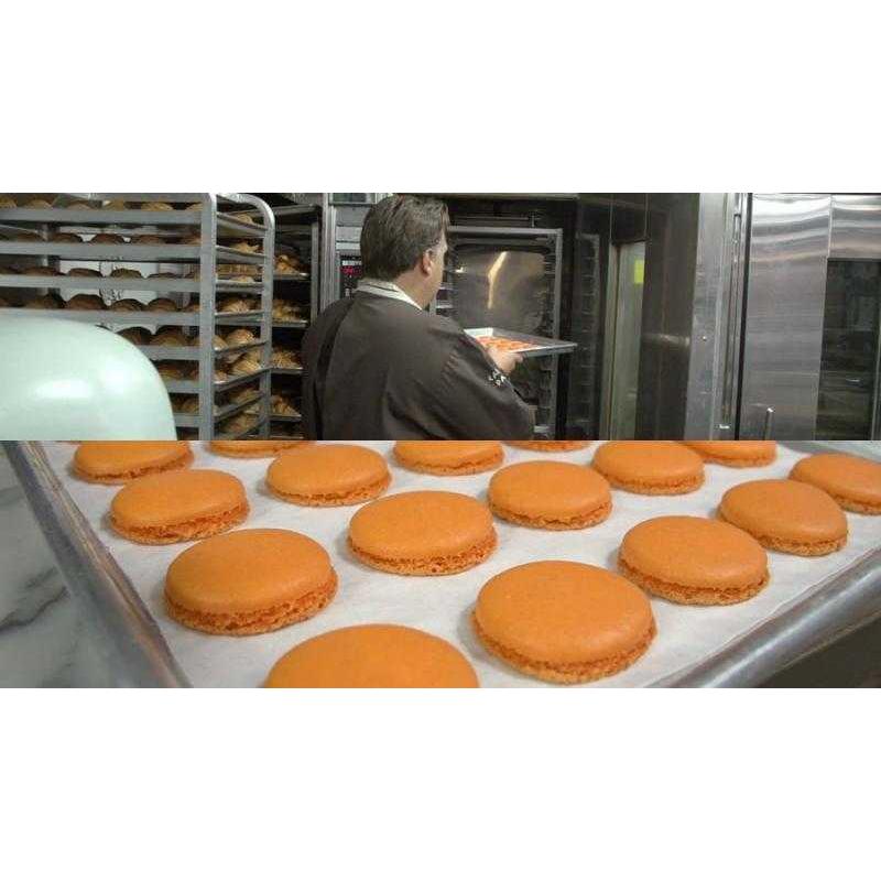 Французские макаронс с шоколадно-тыквенной начинкой