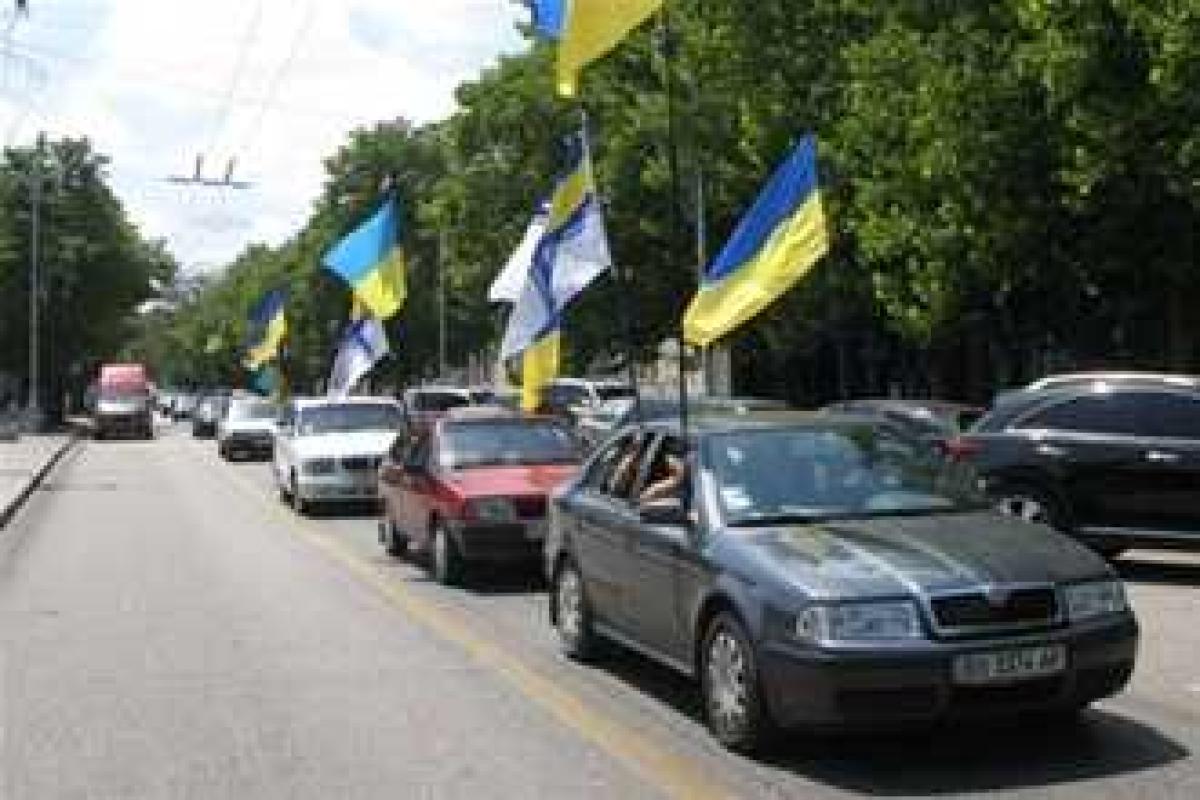 Автопробег в поддержку Евромайдана прошел на Херсонщине
