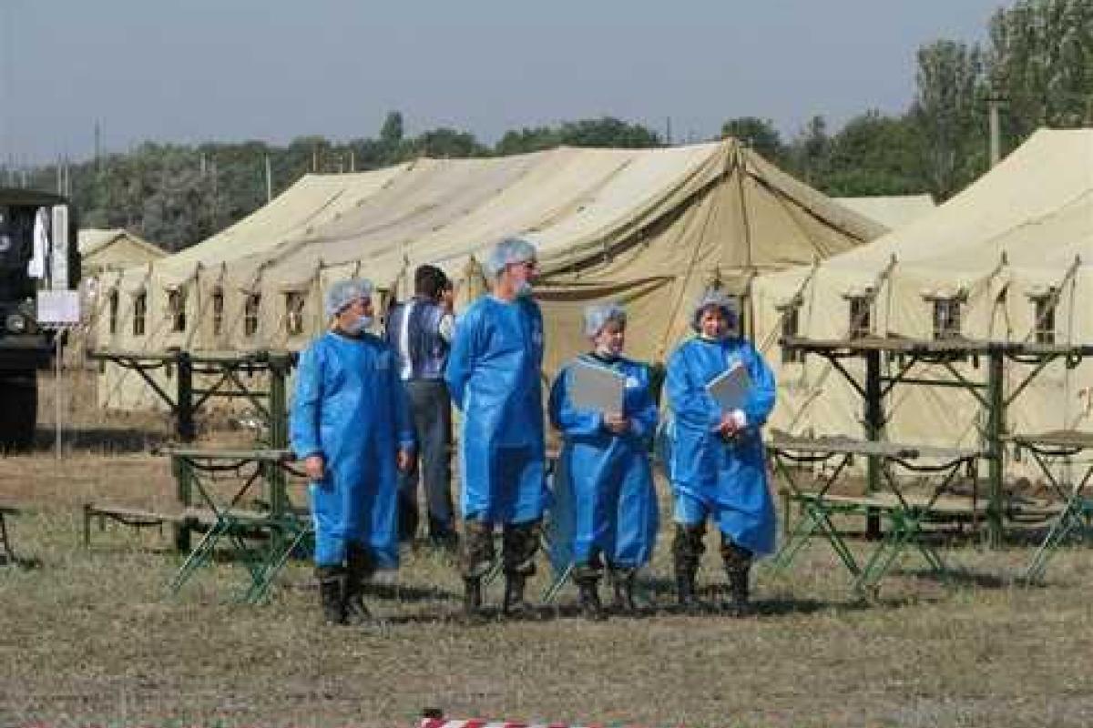 Военные медики проводят переподготовку личного состава 