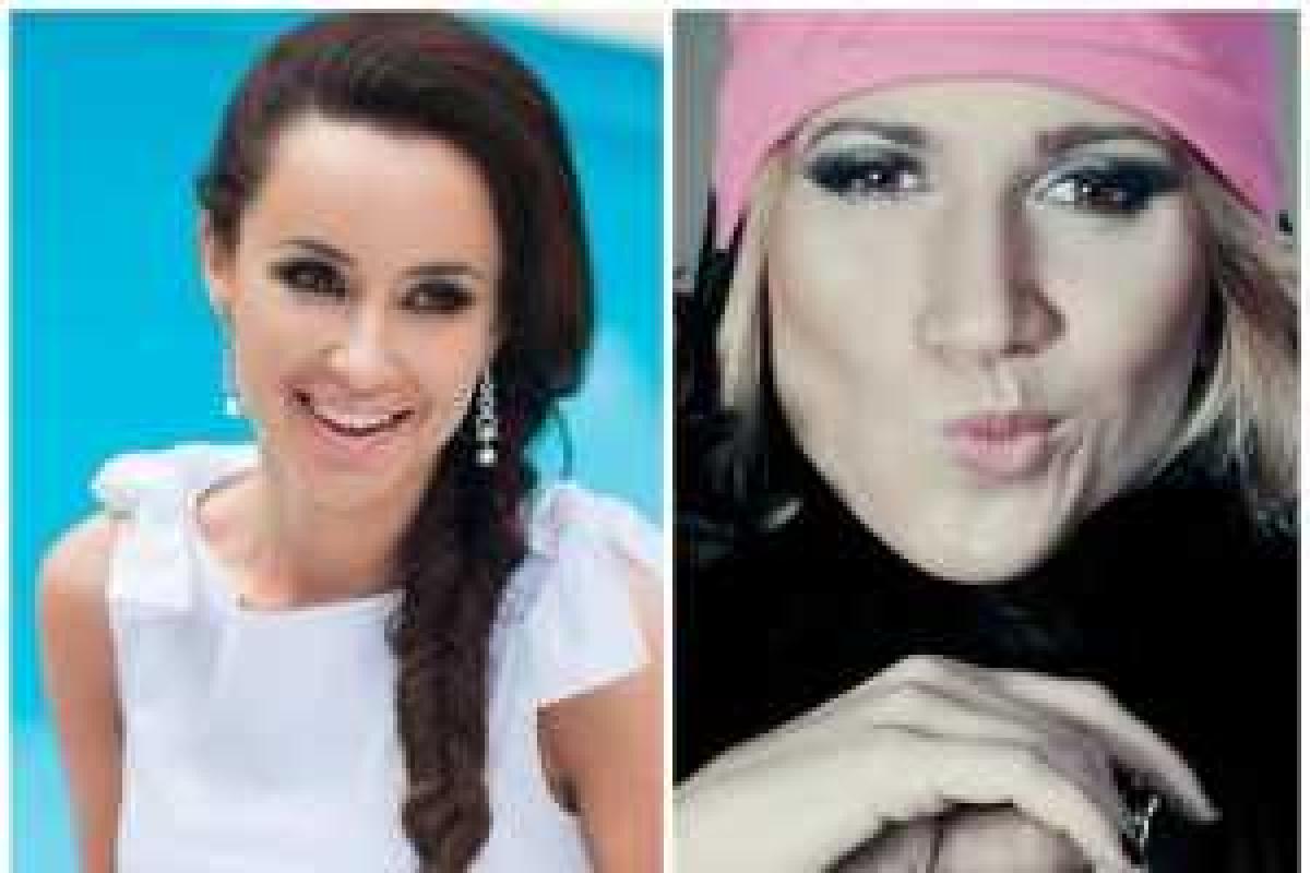 Анита Луценко "заставила" Яну Станишевскую сесть на шпагат Анита Луценко "заставила" Яну Станишевскую сесть на шпагат