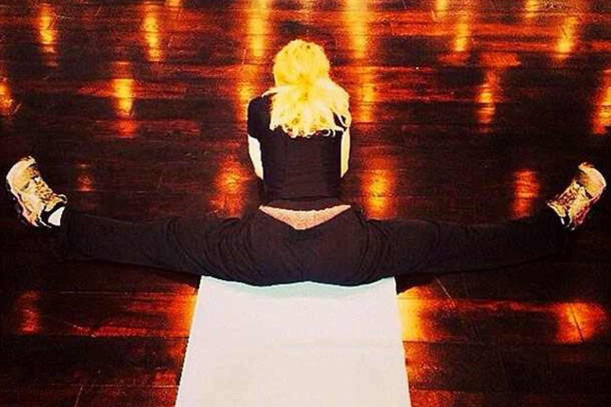 К тренировке любимой "пятой точки" Мадонна подходит основательно