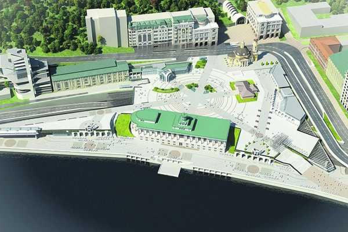 Первую очередь реконструкции Почтовой площади сдадут до Дня Независимости Первую очередь реконструкции Почтовой площади сдадут до Дня Независимости