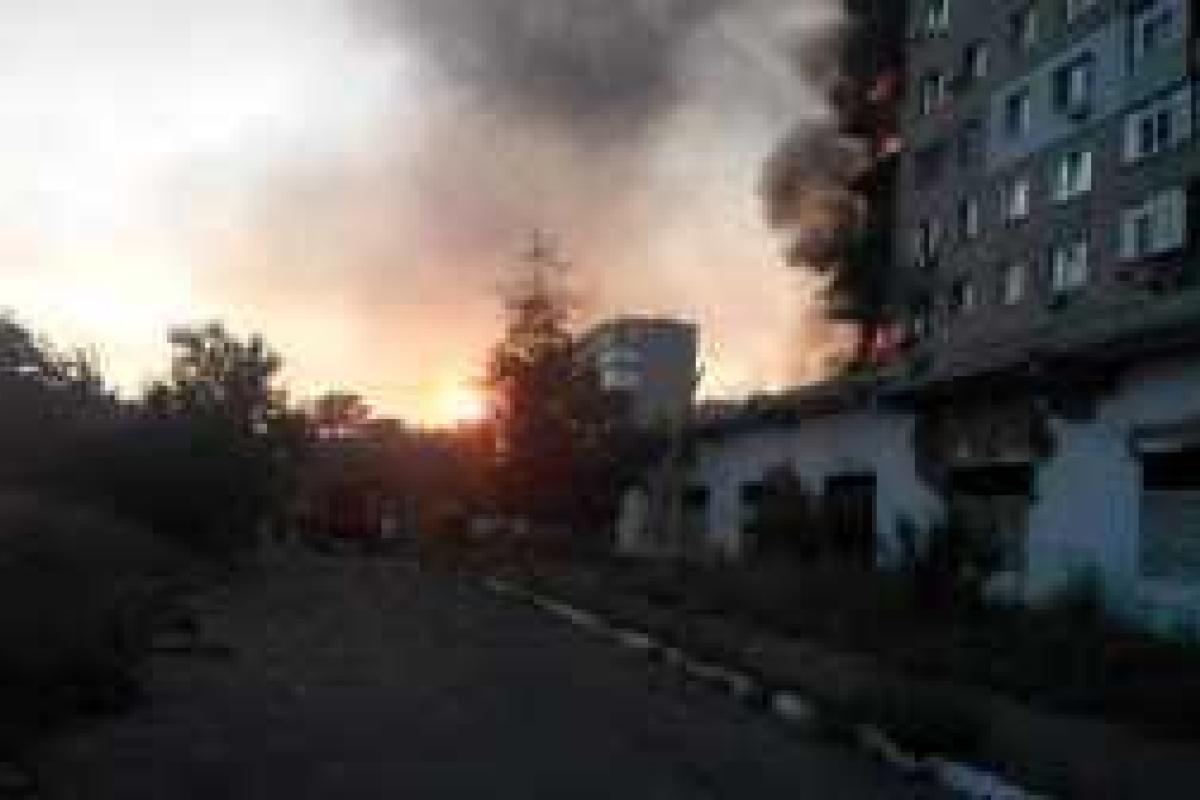 Первомайск: Многочисленные пожары и разрушения