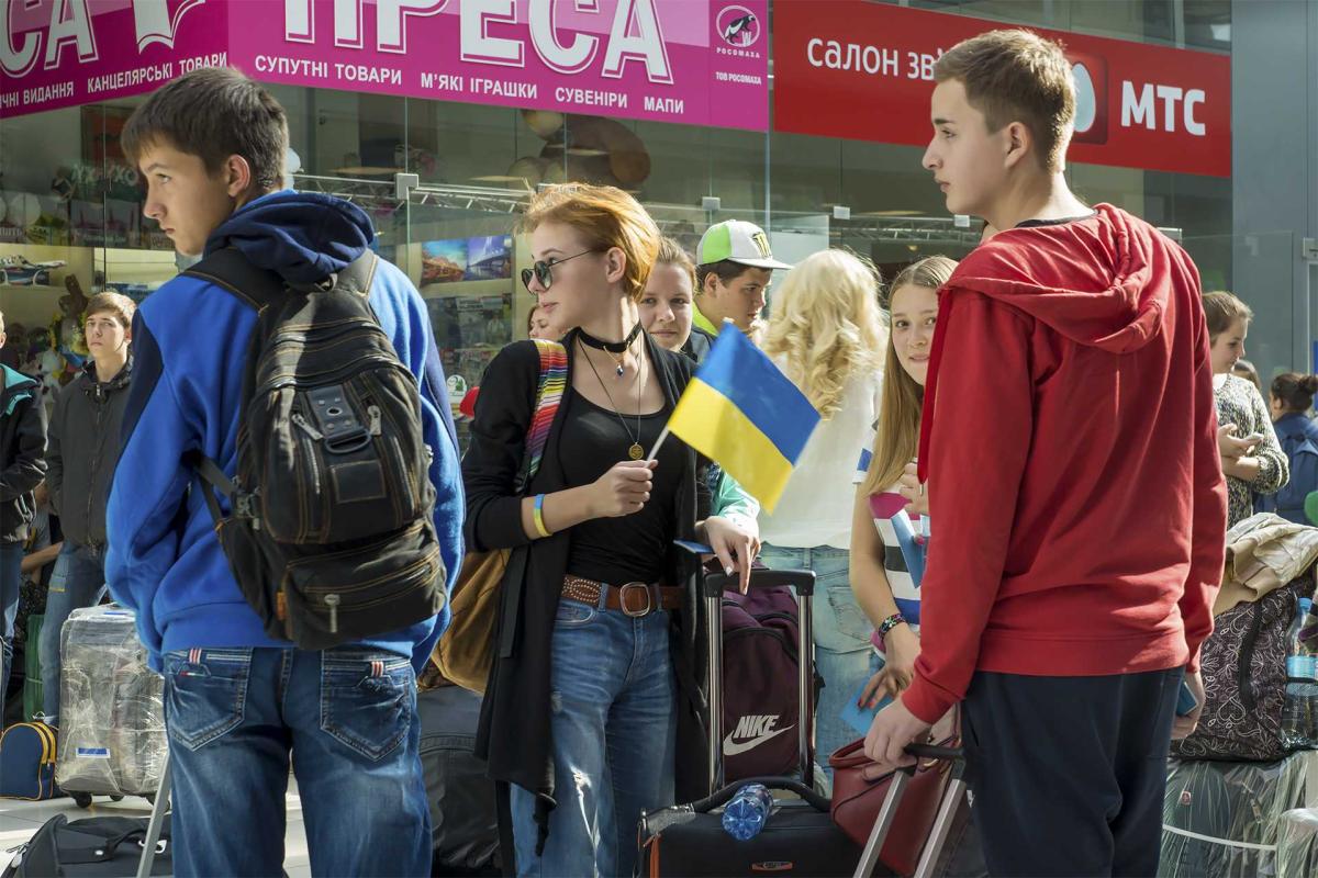 ВО "Свобода" проводило первую группу детей на оздоровление в Грузию