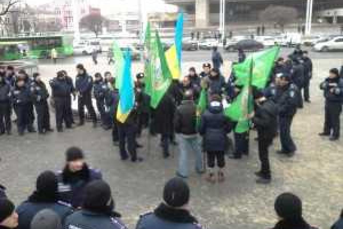 Антиукраинский митинг пытались провести в Харькове местные сепаратисты