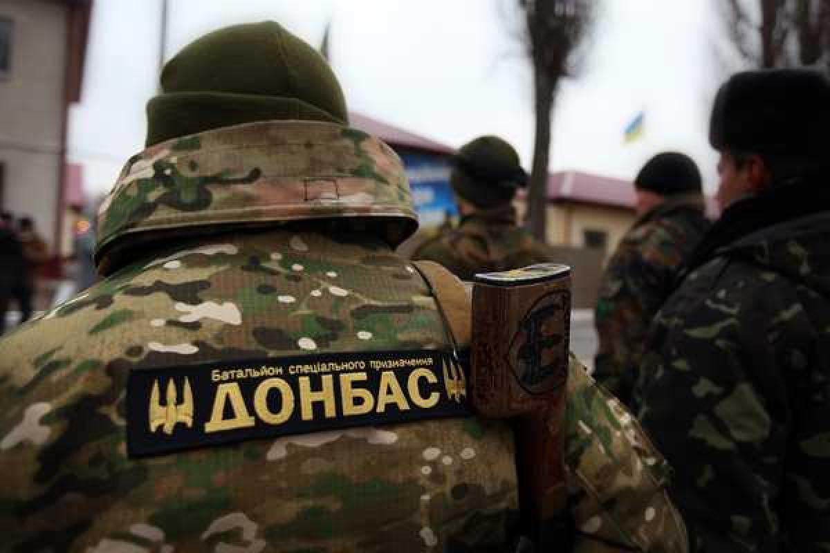 На ротацию из зоны АТО вернулись бойцы батальона "Донбасс" 