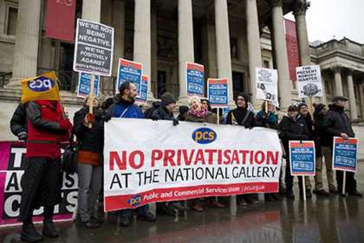 В Лондоне бастуют работники Национальной галереи