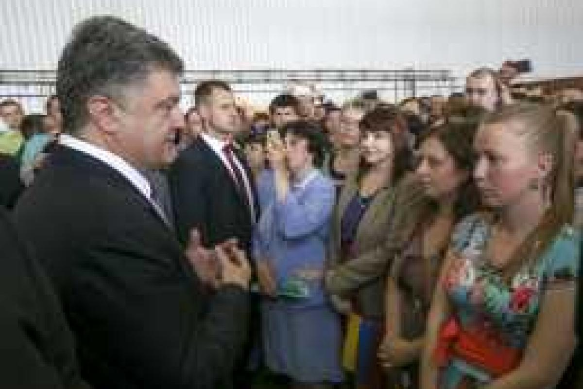 Порошенко встретился с жителями Краматорска Порошенко встретился с жителями Краматорска