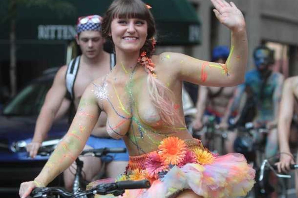 Голый велопробег состоялся в Филадельфии