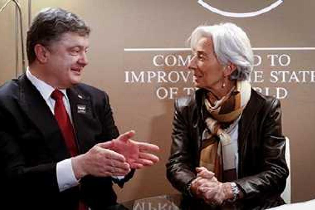 Порошенко и Кристин Лагард обсудили условия для третьего транша помощи от МВФ Порошенко и Кристин Лагард обсудили условия для третьего транша помощи от МВФ