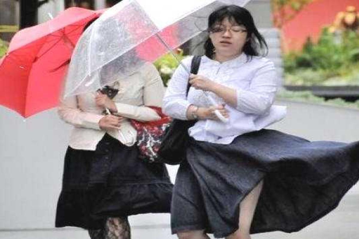 В Японии замерло движение поездов и самолетов - на остров надвигается мощный тайфун В Японии замерло движение поездов и самолетов - на остров надвигается мощный тайфун