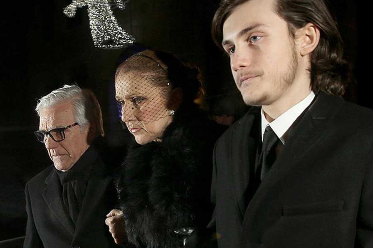 В Сети появились первые официальные фото с похорон мужа певицы Селин Дион 