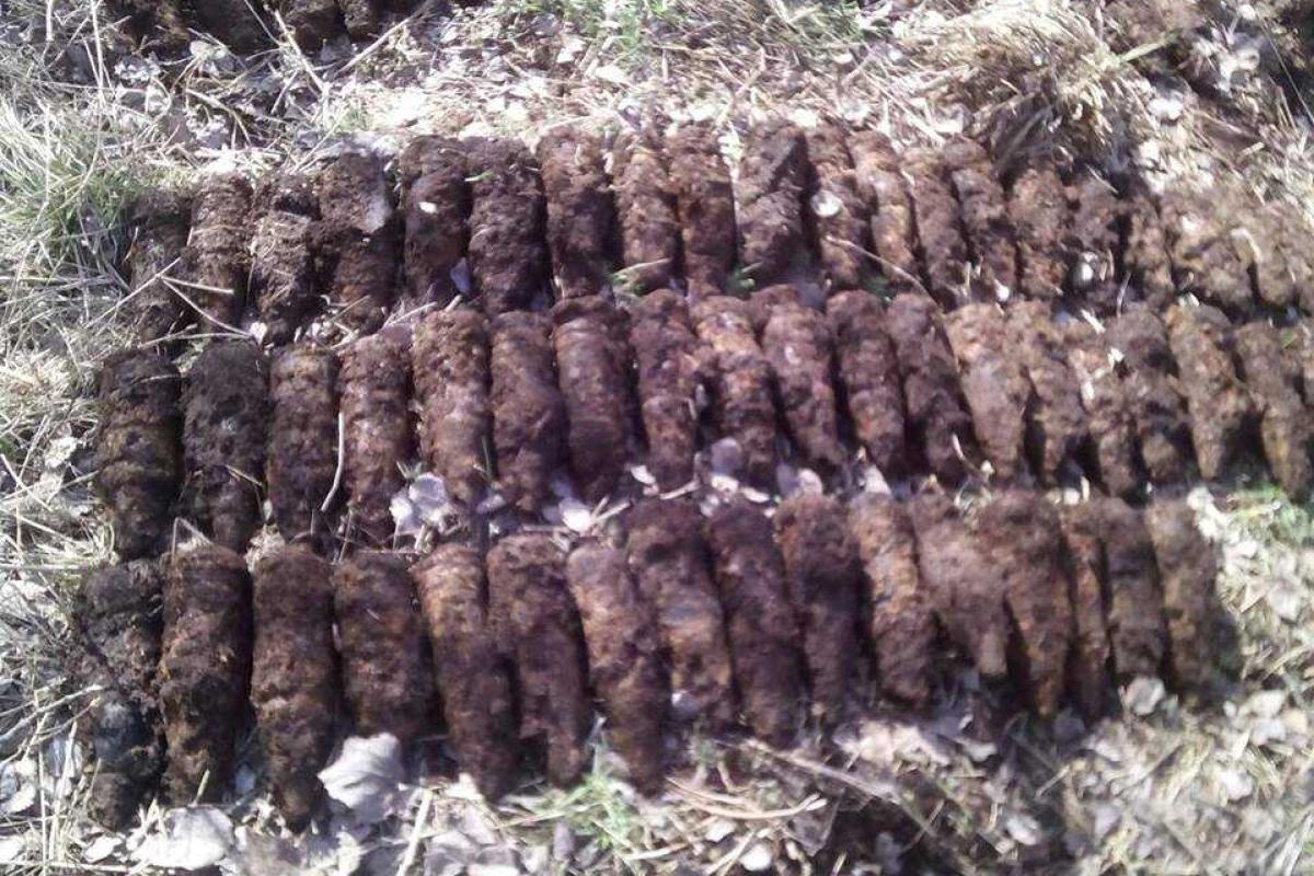 На Львовщине в поле обнаружен целый склад боеприпасов времен ВОВ На Львовщине в поле обнаружен целый склад боеприпасов времен ВОВ