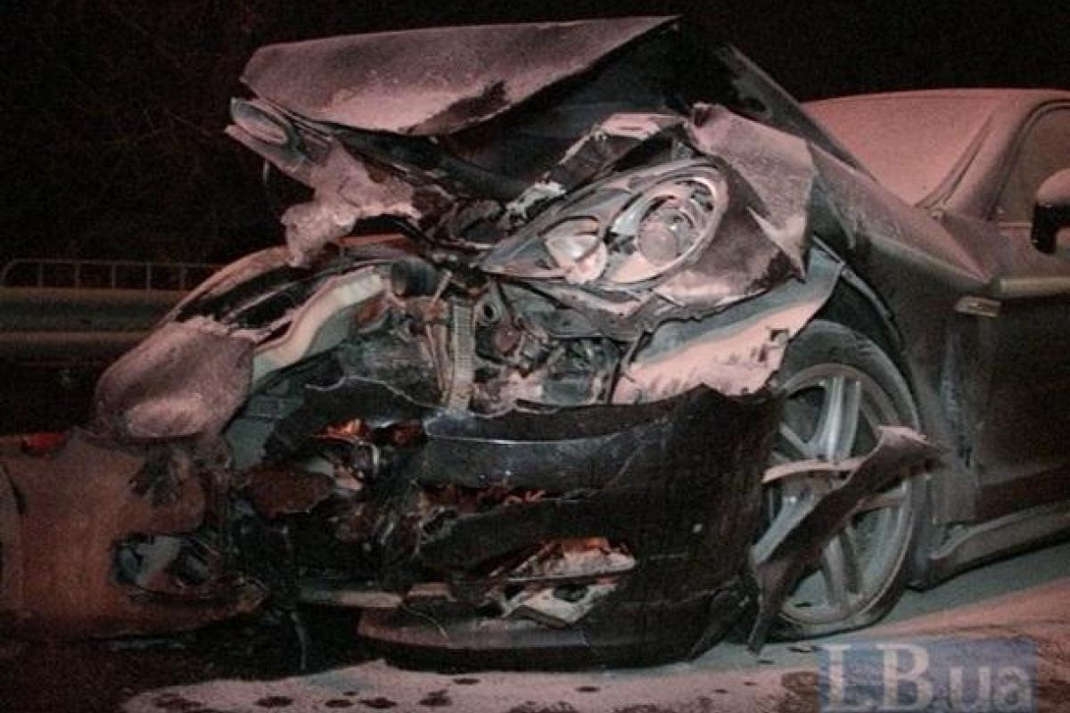 Видео с места аварии в Киеве, участником которой стал заместитель Виталия Кличко