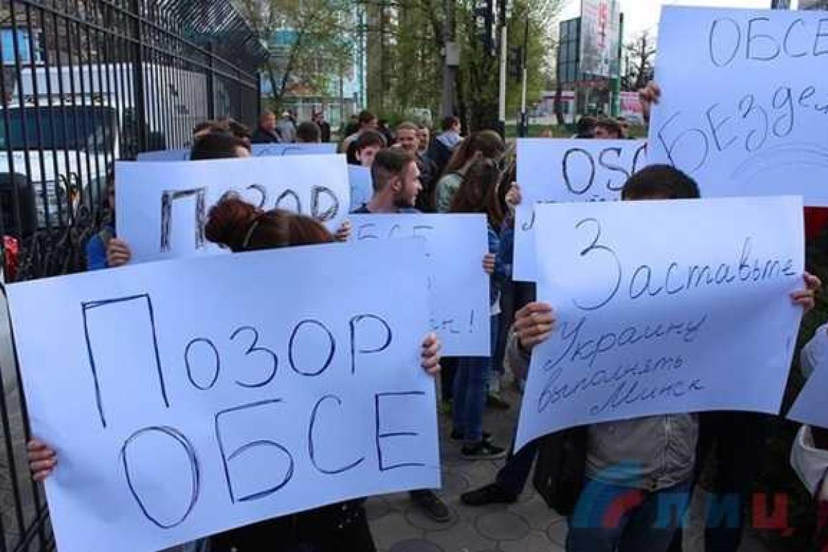 Пикетирование офиса ОБСЕ в Луганске проходило по личному приказу Плотницкого - Тымчук Пикетирование офиса ОБСЕ в Луганске проходило по личному приказу Плотницкого - Тымчук