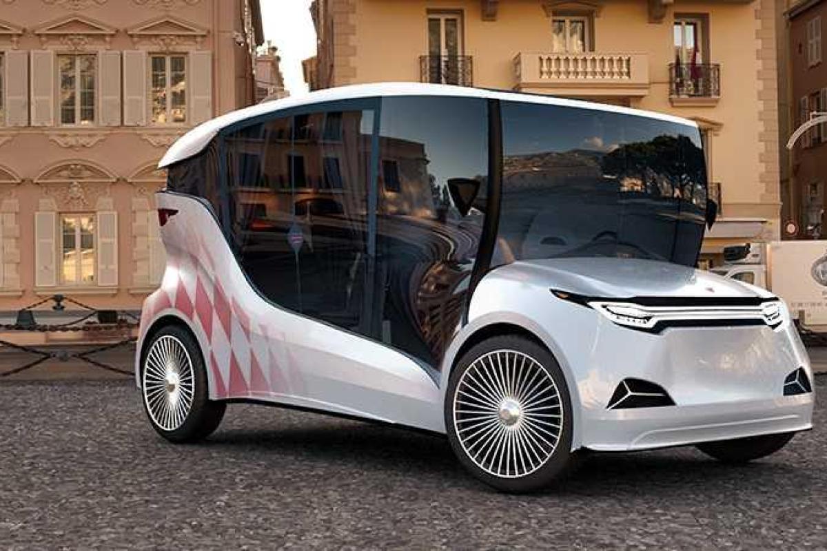 Первый украинский электромобиль "Synchronous" представили в Монако