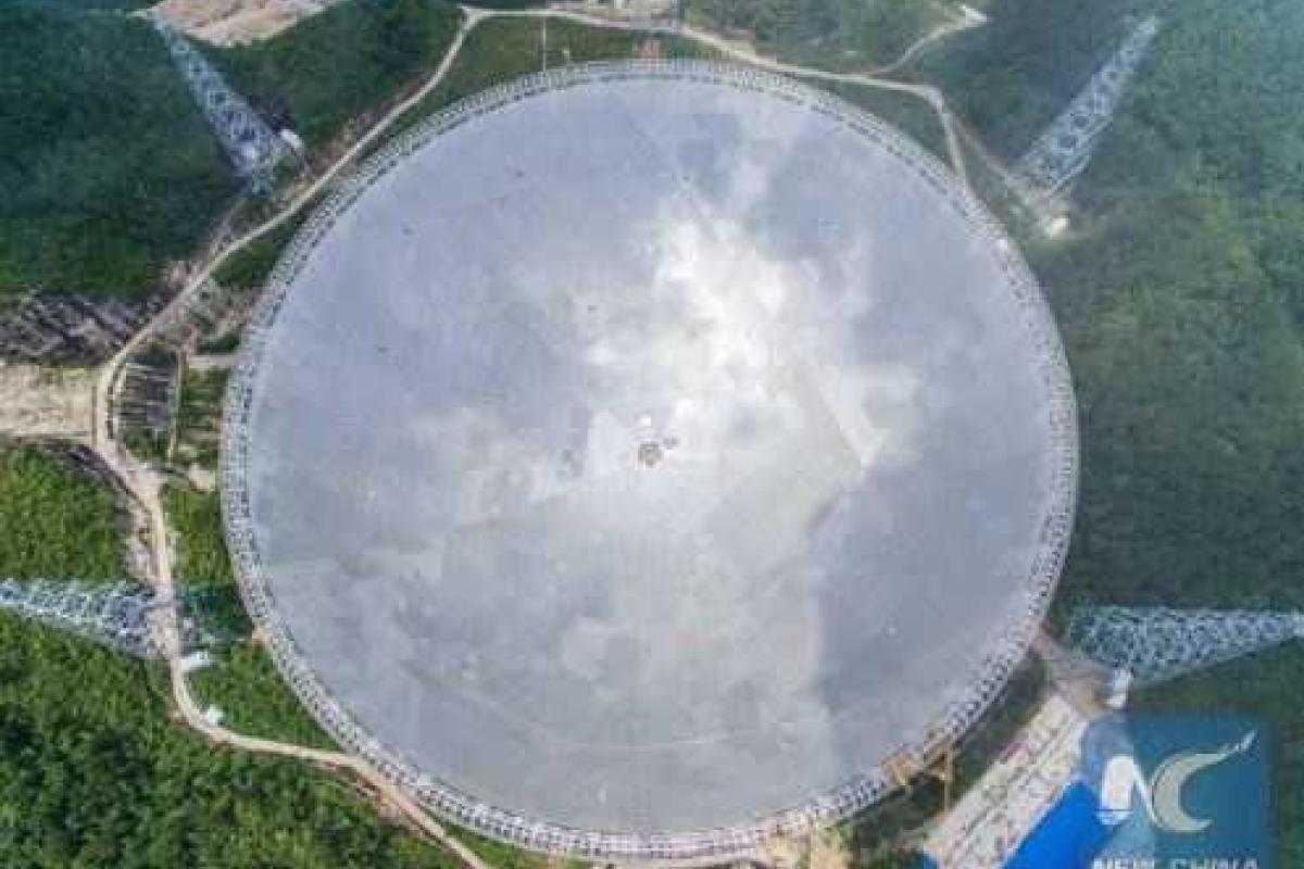 Китайские ученые создали гигантский радиотелескоп Китайские ученые создали гигантский радиотелескоп