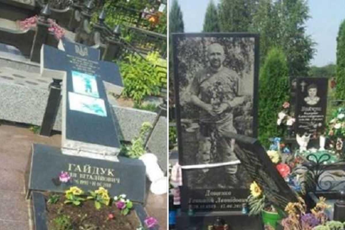 В Кривом Роге вандалы осквернили могилы бойцов, погибших на Донбассе В Кривом Роге вандалы осквернили могилы бойцов, погибших на Донбассе