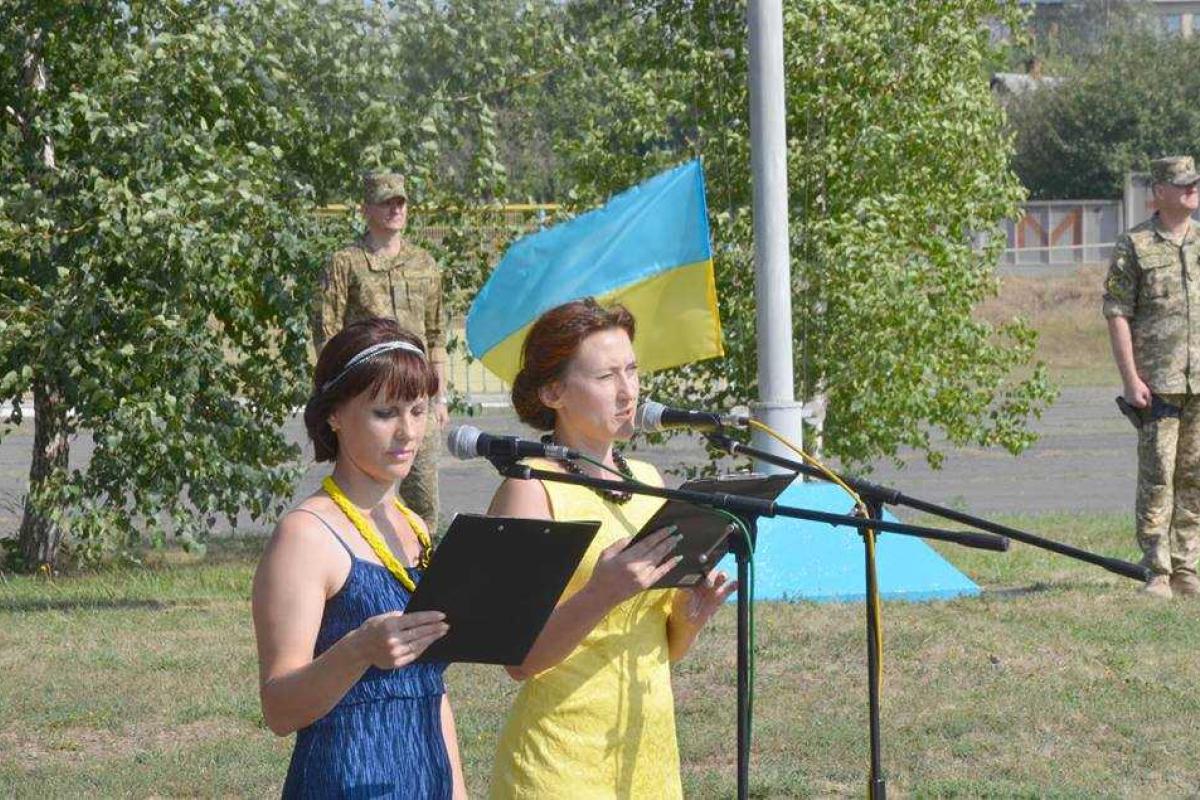 В Соледаре прошли торжества, приуроченные к Дню Государственного флага Украины