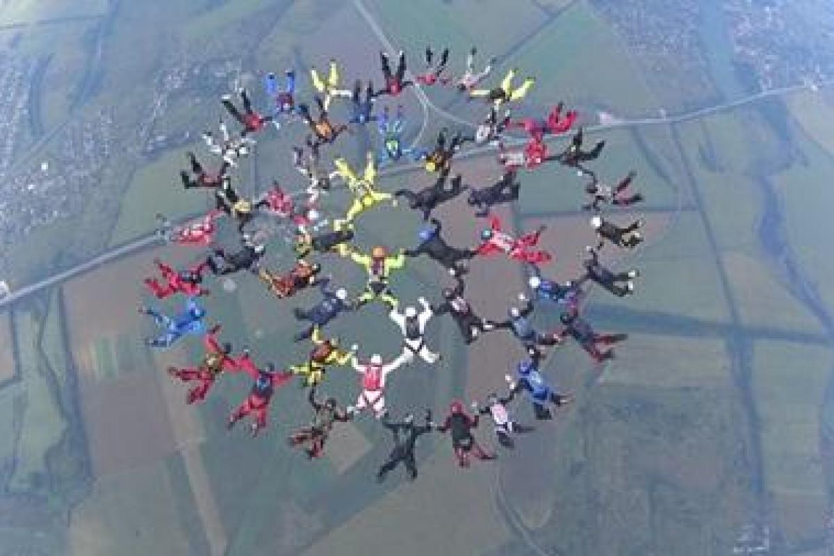 В Харькове украинские парашютисты установили новый рекорд В Харькове украинские парашютисты установили новый рекорд